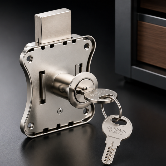 Premium Drawer Lock with Keys – Furniture & Cabinet Security Lock
