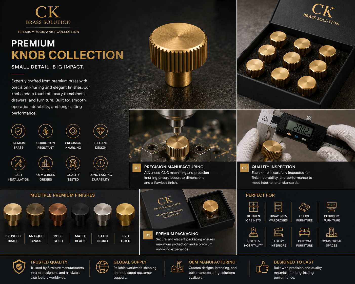 Premium Brass Knob Collection - Image 3